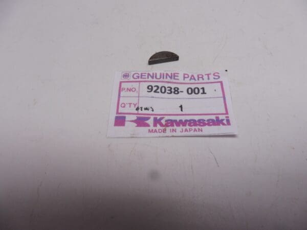 92038-001 Key crankshaft Kaw.S1-2-3 250/3-350/3-400/3 cil.'s