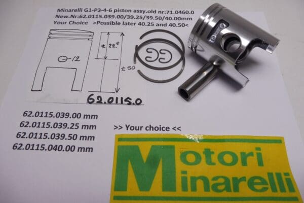 62.0115.0 39.5-piston-assy-minarelli-g1-p3-4-6-new