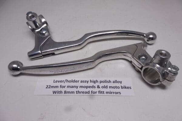 Lever/holder assy L.& R. in high polish aloy 22mm new