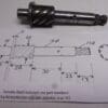 180/2A6/305/353-15660-00 Shaft kickstart Yamaha >>see picture for size