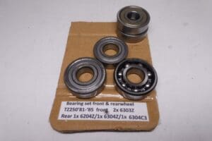 wheel bearing  set front and rearwheel Yamaha TZ250 racing 1981 till 1985 new