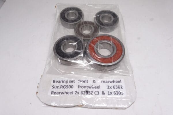 Wheel bearing set front and rearwheel Suz.RG500 road bike 1985 and later new