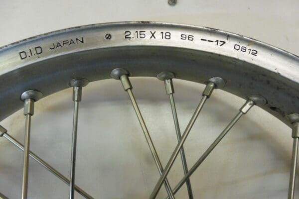 1H3-25311-01-33 Wheel/rear as new Yam.TZ's250-350'75 till'80 racing (Rim DID size 18x2.15)