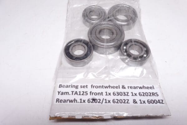 Wheel bearing set front and rearwheel Yamaha TA125 racing '72 and later new