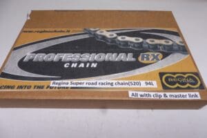 Regina Super road racing & motocross chain(520)5/8x1/4 (94L) complete with clip and masterlink new