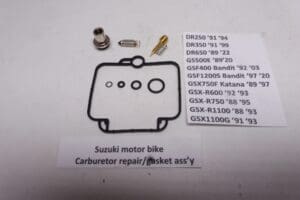 Carburetor repair/gasket ass'y Suzuki DR / GS / GSF / GSX-F / GSX-G / GSX-R Models see picture