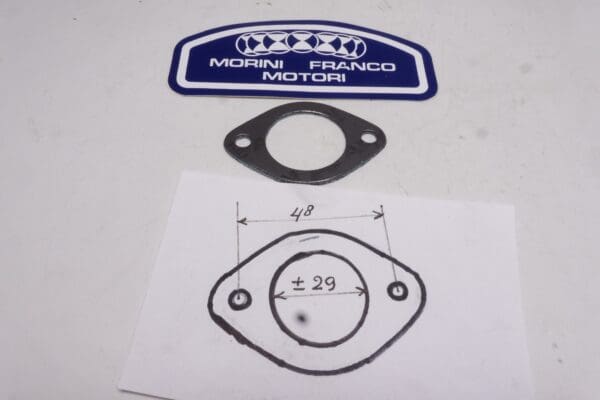 16.4024 Gasket exhaust Morini T4  also other models