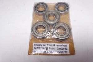 Wheel bearing set Frontwh.and Rearwh.Yamaha TZ250 1986 till 1991 new