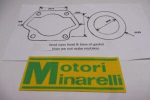 Minarelli - 71.0610.7- P4-P4V-P4SP-old and Morini 4MP Gasket Set