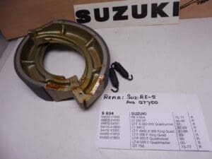 64410-31000/64400-41820 Shoeset rearbrake Suz.GT750 and RE-5 (EBC S634) see picture also many other models Size 108x40