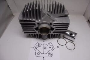 new with piston compl.Kreidler 50cc cross/racing - Kreidler - Cylinder