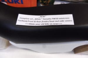 Yamaha PW50 Mini cross Fueltank/Seat/Front and Rearfender incl.side covers compl.new colour white