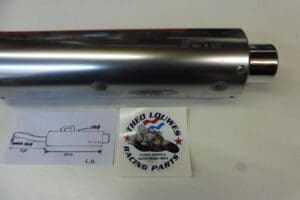 Exhaust (muffler assy rear) L.H. for many models Suz./Kaw./Hon./Yam.etc. see size