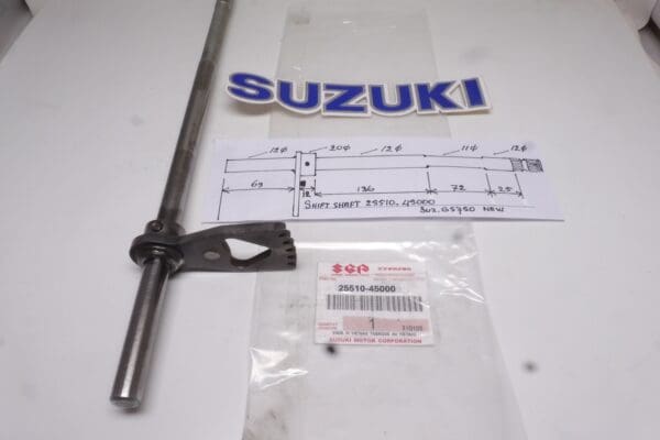 25510-31000 Shiftshaft Suzuki GT750 1973 and later new