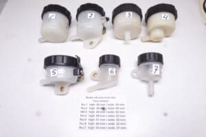 Reservoir rearbrake oil many models Yam.and Suzuki racing 6 models No: 1 to 7 your choice