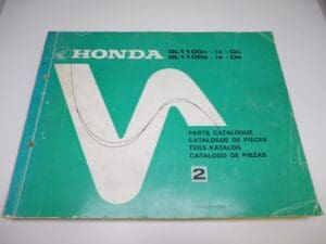 Honda - As new partbook Honda GL1100A-1A-DA / GL1100 B-1B-DB - GL1100 - Parts Book