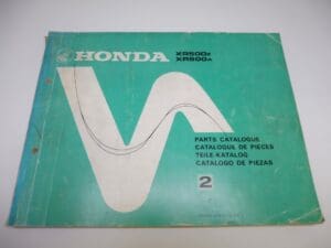 Honda - As new partbook Honda XR500 Z-A - XR500 - Parts Book