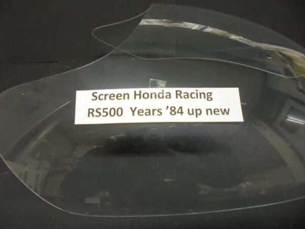 Honda - Screen new Honda RS500 racing - RS500 - Fairing