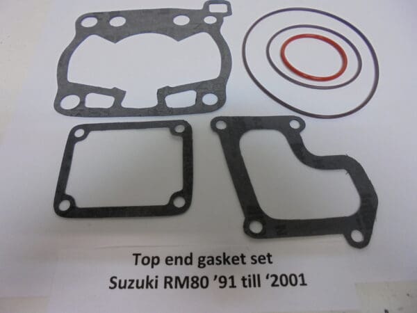 Suzuki - Gasket top end set Suzuki RM80 '91 till '01 new - RM80 - Cylinder